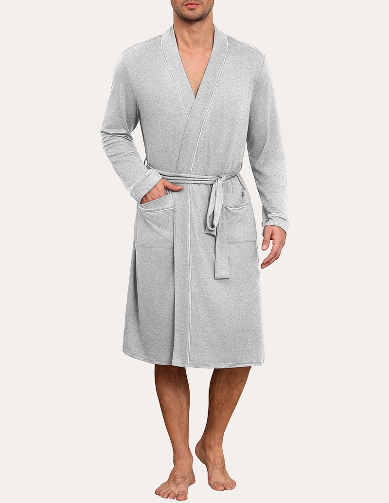 Mens Knee Length Kimono Robe (US Only)