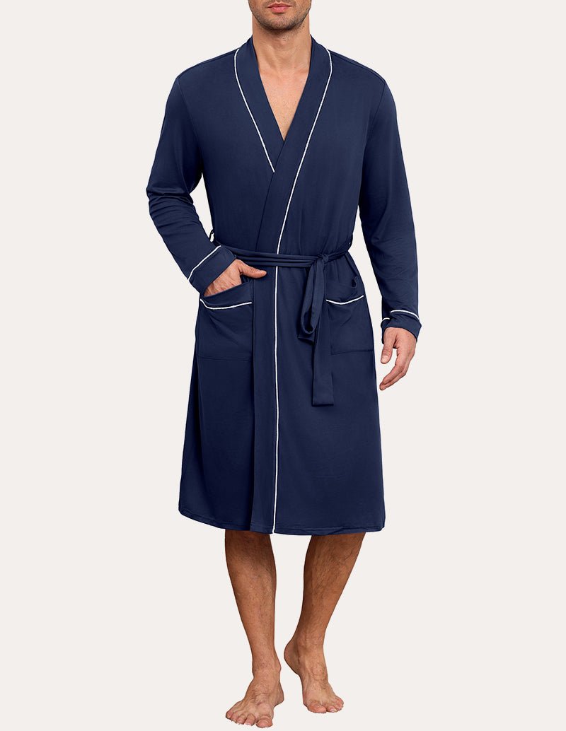 Mens Knee Length Kimono Robe (US Only)