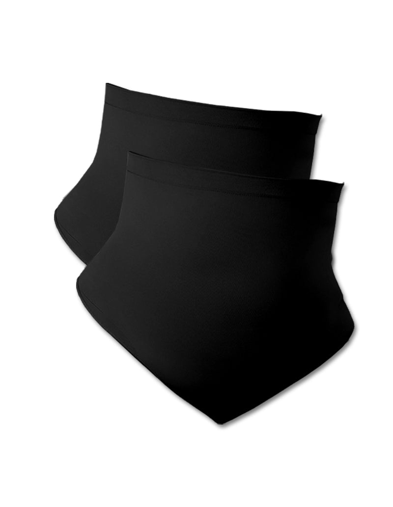 Black high-waist tummy control shapewear briefs, set of three