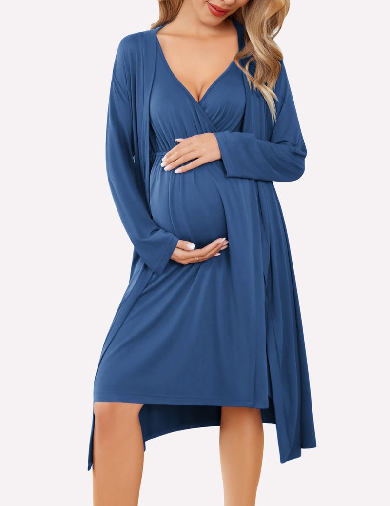 Nursing Nightgown and Robe Set (US Only)