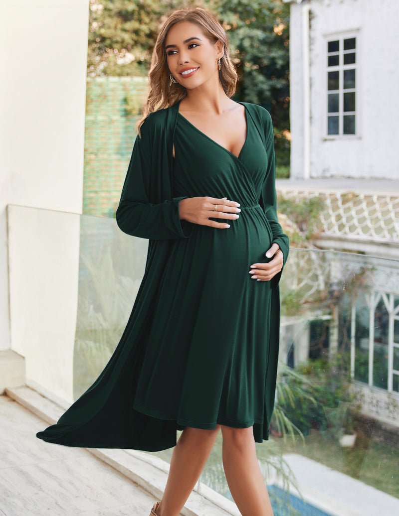 Nursing Nightgown and Robe Set (US Only)