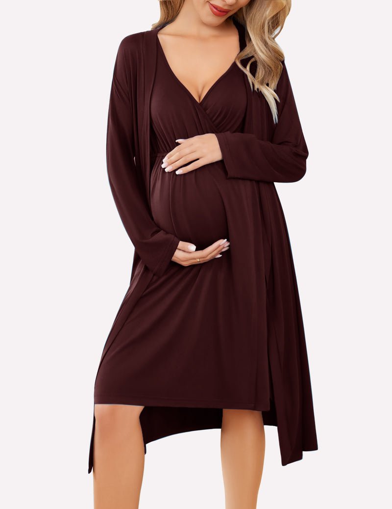 Nursing Nightgown and Robe Set (US Only)