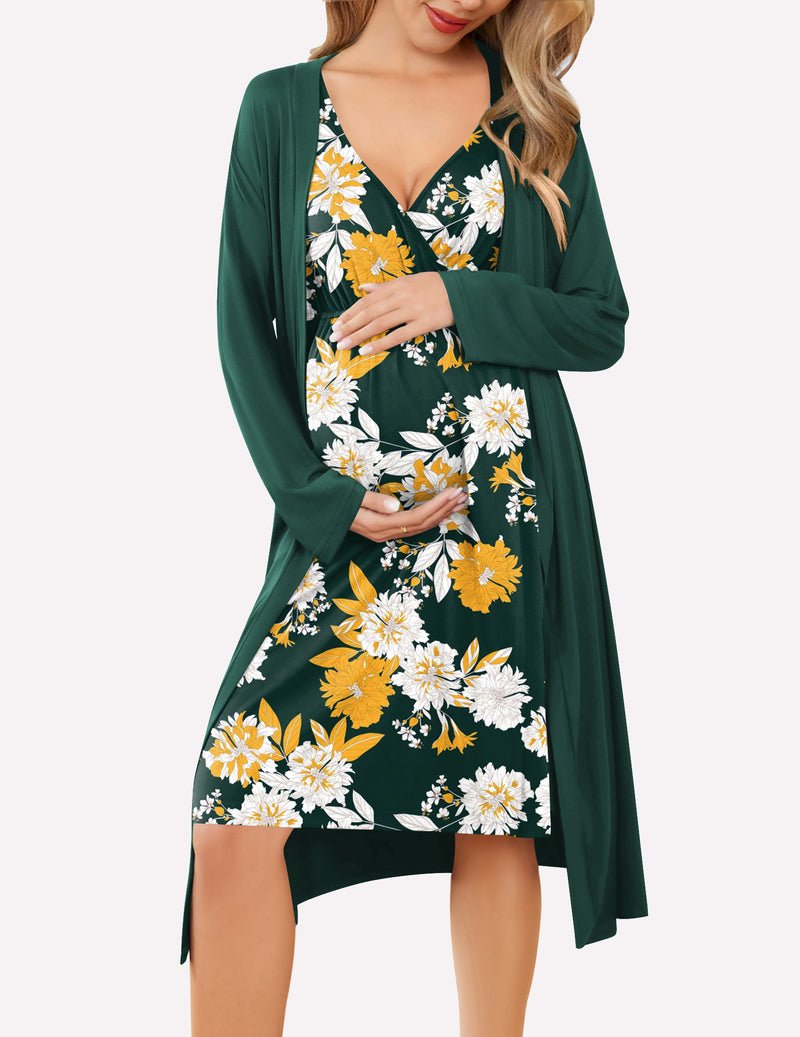 Nursing Nightgown and Robe Set (US Only)