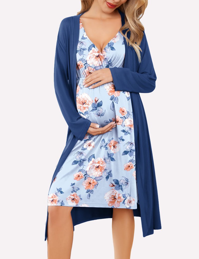 Nursing Nightgown and Robe Set (US Only)