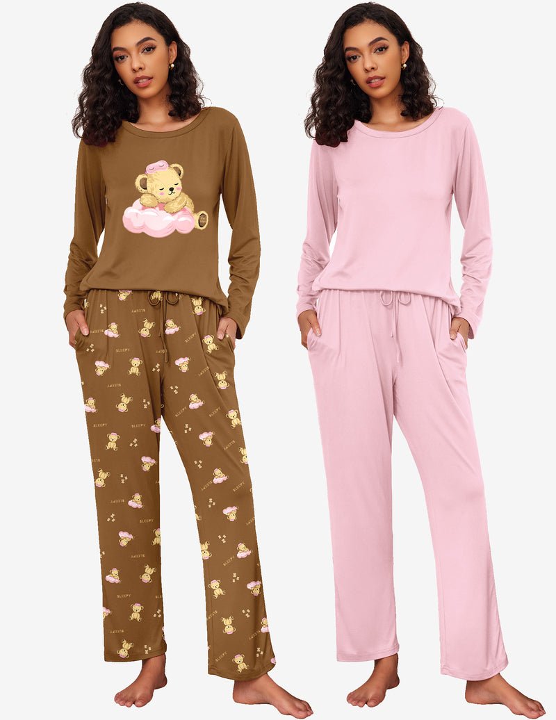 Premium Soft 2 Pack Long Sleeve Pajama Set (US Only)