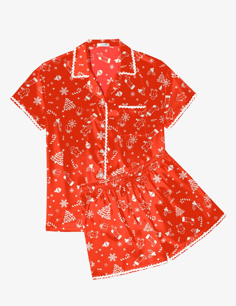 Silk Braided Trim Pajama Set (US Only)