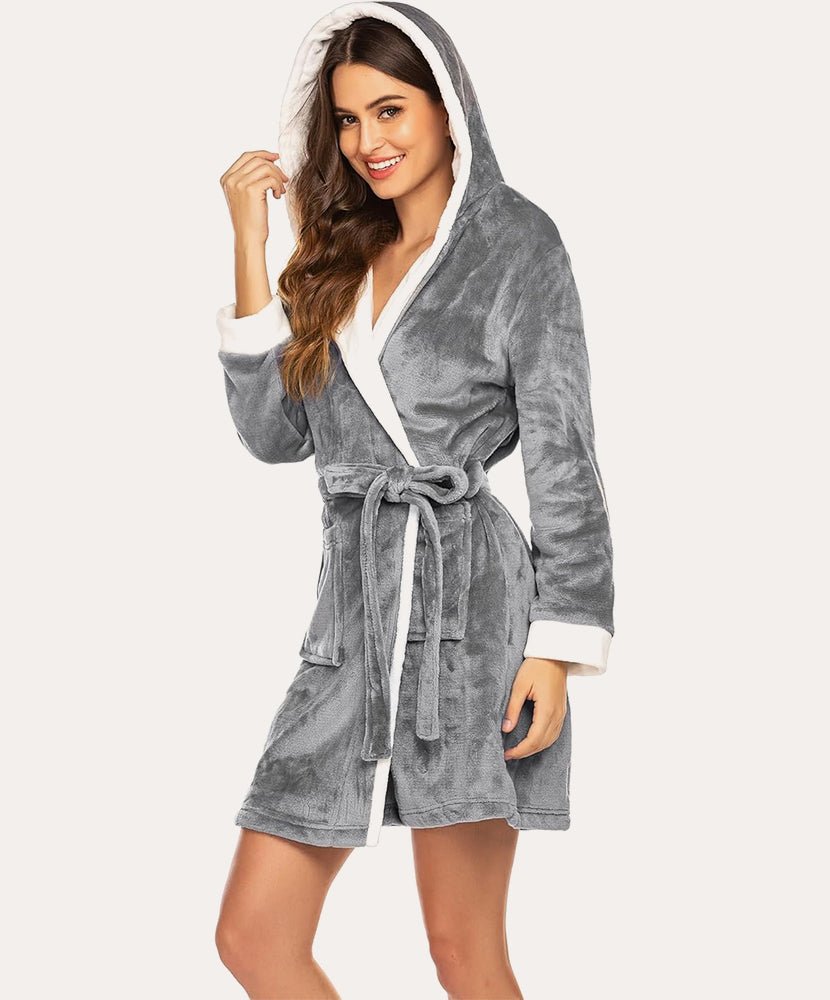 Soft Hooded Fleece Bathrobe (US Only)
