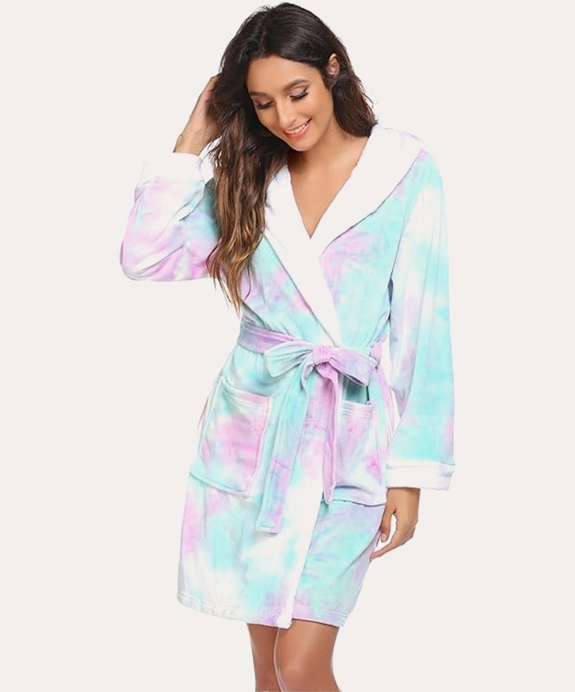 Soft Hooded Fleece Bathrobe (US Only)