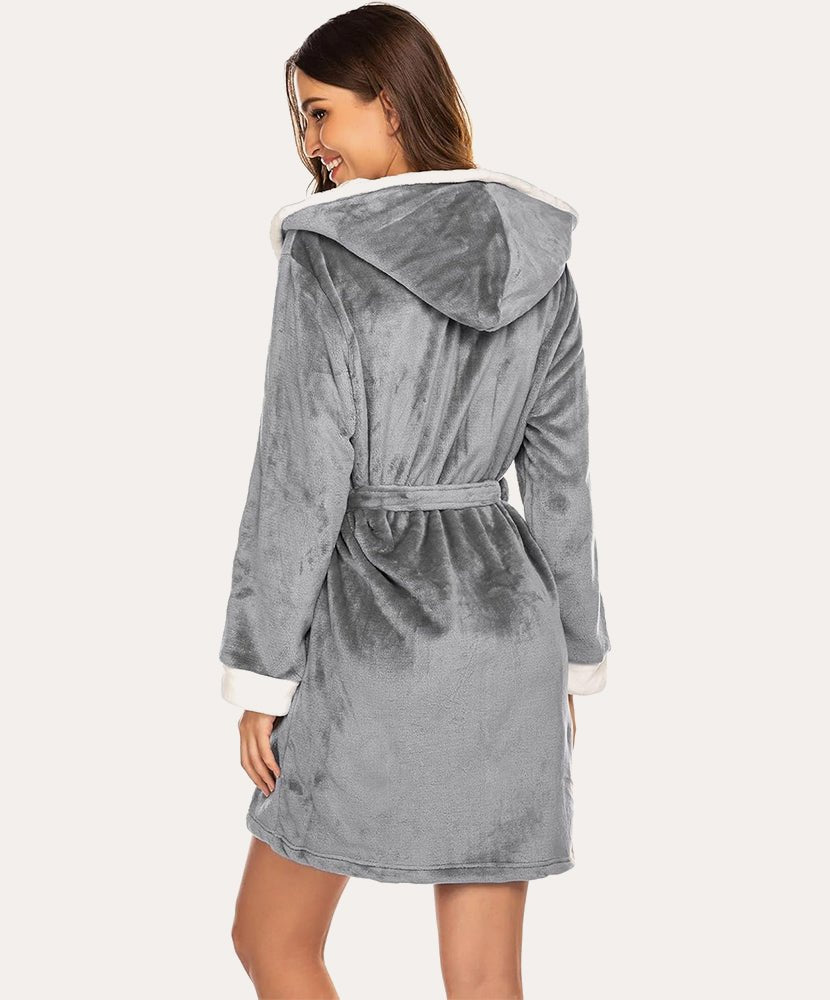 Soft Hooded Fleece Bathrobe (US Only)