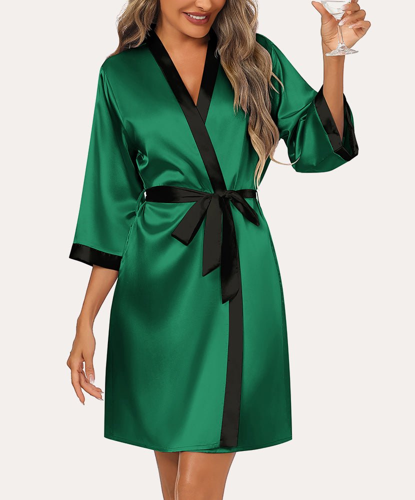 Soft Silk Kimono Bathrobe (US Only)