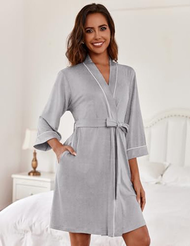 Soft V-neck Loungewear Robe (US Only)