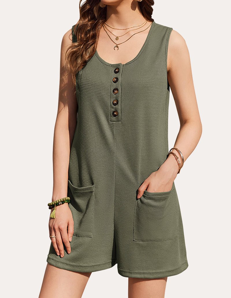 Summer Waffle Short Overalls (US Only)