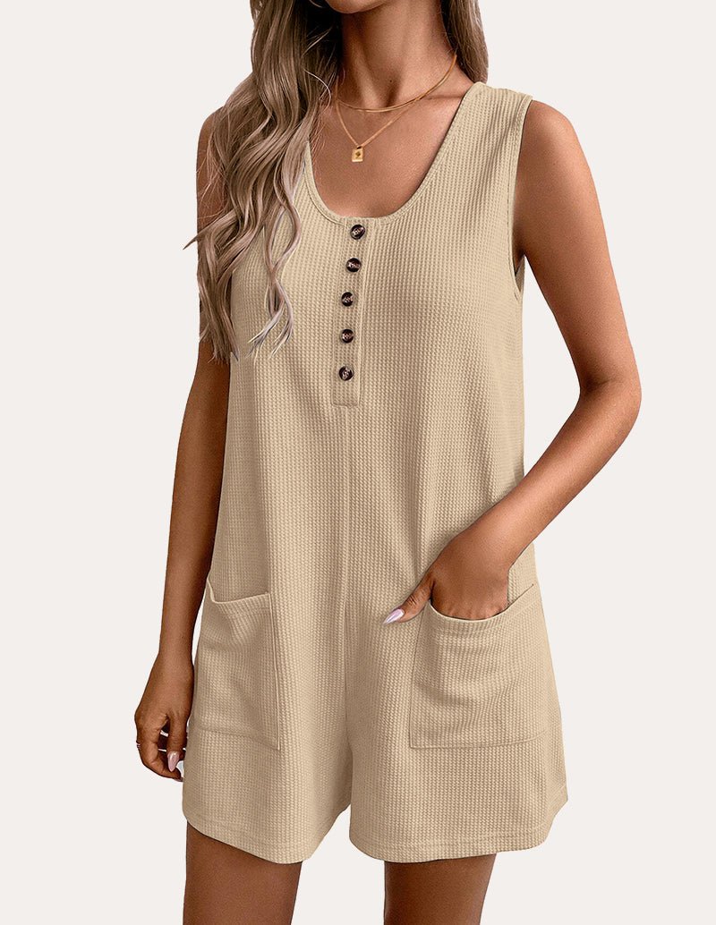Summer Waffle Short Overalls (US Only)