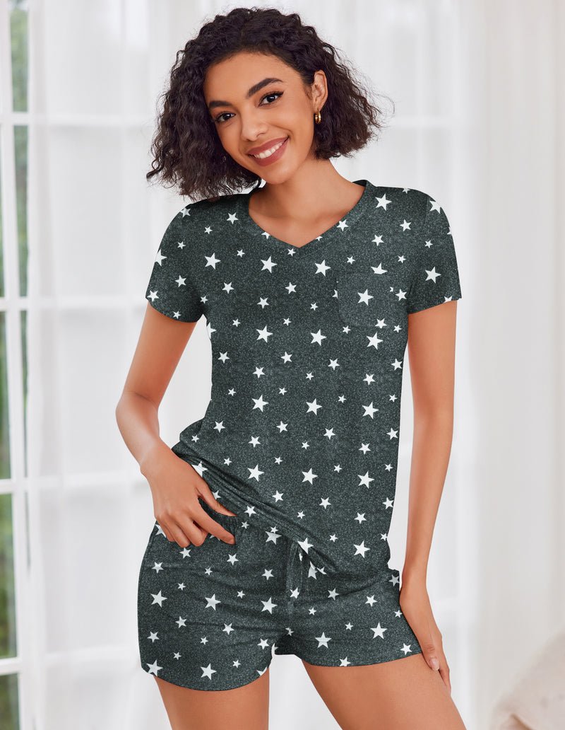 Teddy Pajama Sets Short Sleeve Pajamas Set