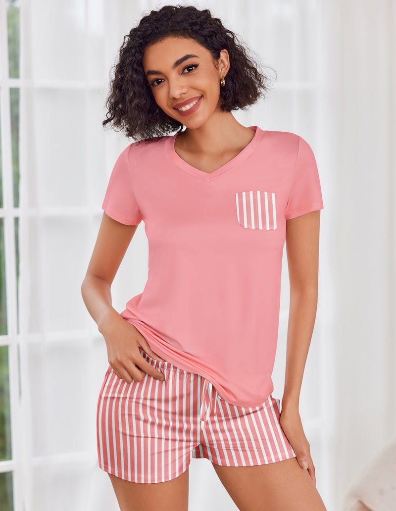 Teddy Pajama Sets Short Sleeve Pajamas Set