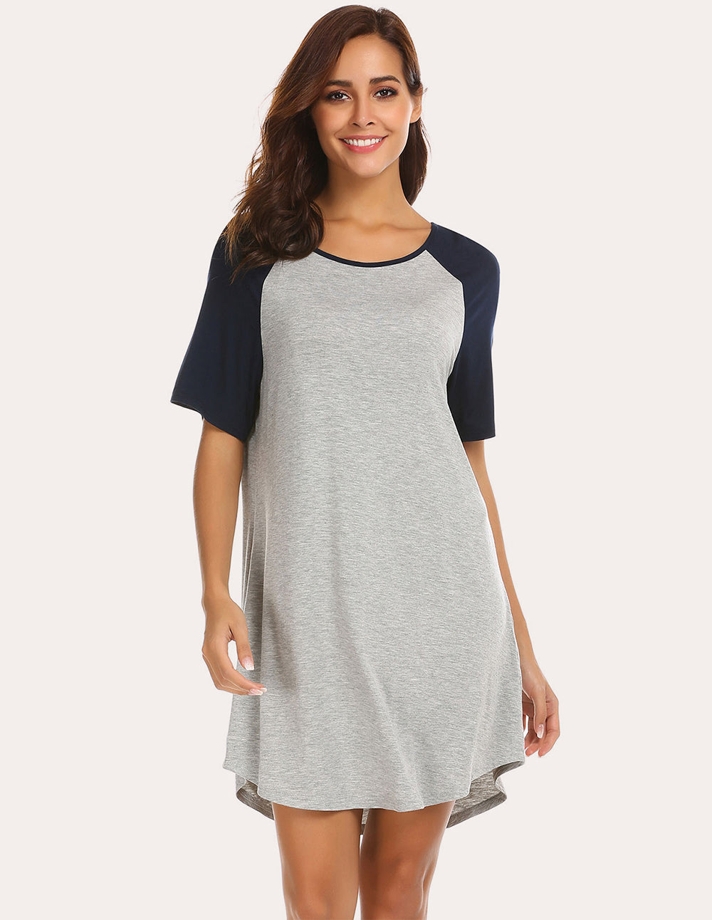 Ekouaer Women's Nightshirt Short Sleeve Button Down Nightgown V-Neck  Sleepwear Pajama Dress,Hot Pink,XXXLarge - Yahoo Shopping