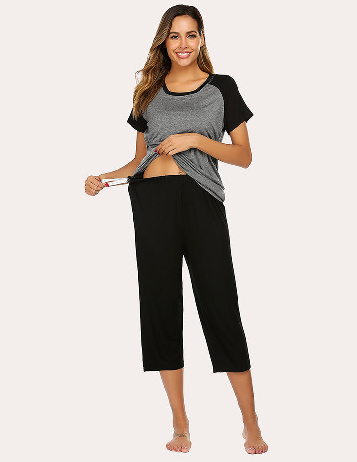 women's pajama short sets Ekouaer