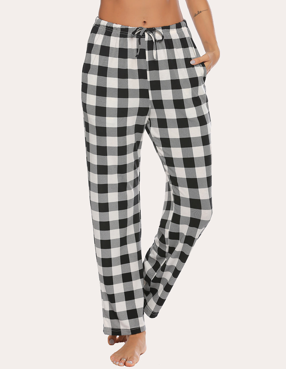 Ekouaer Plaid Pajama Pants