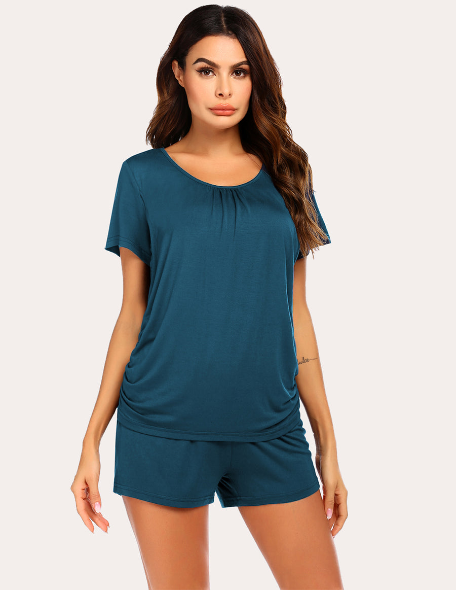 women's pajama short sets Ekouaer