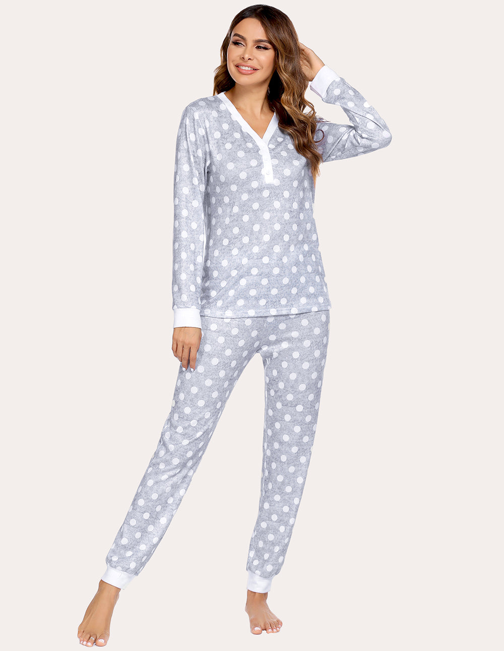 Ekouaer Thermal Pajama Set