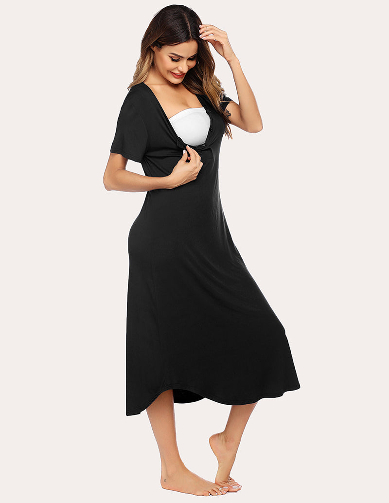 Ekouaer Soft Breast-feeding Nightdress (US Only)