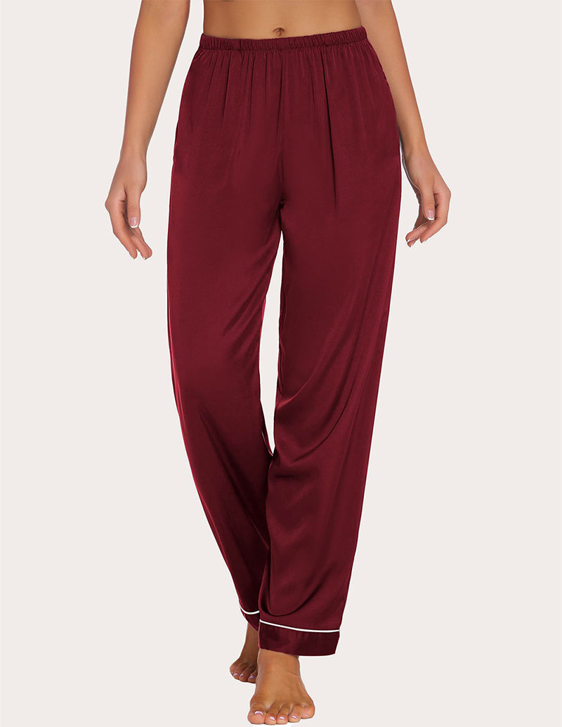 Ekouaer Satin Pajama Pants