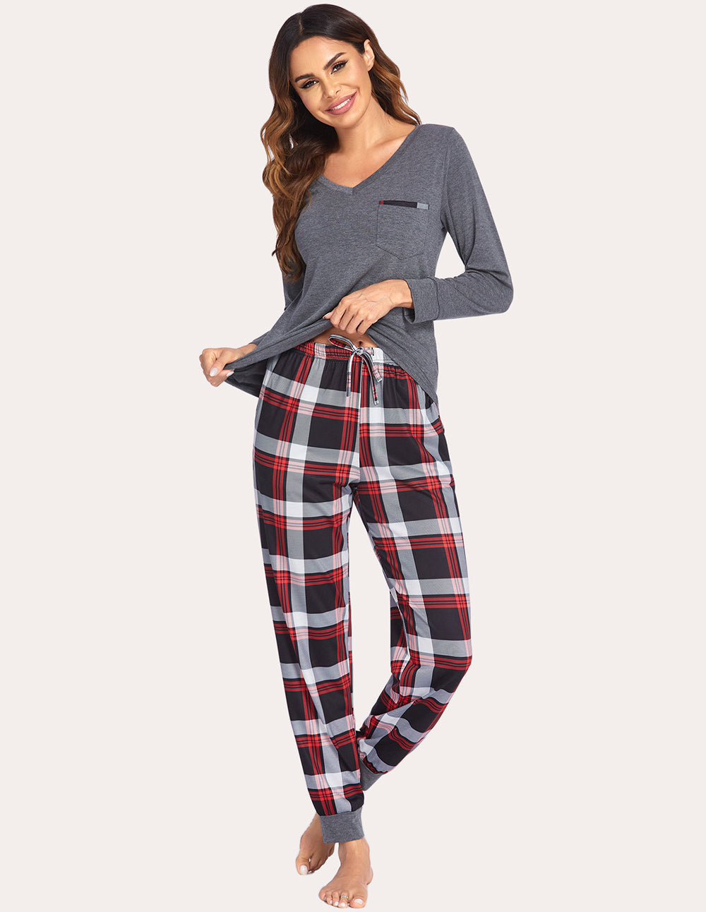 Ekouaer Soft Warm Pajamas Set