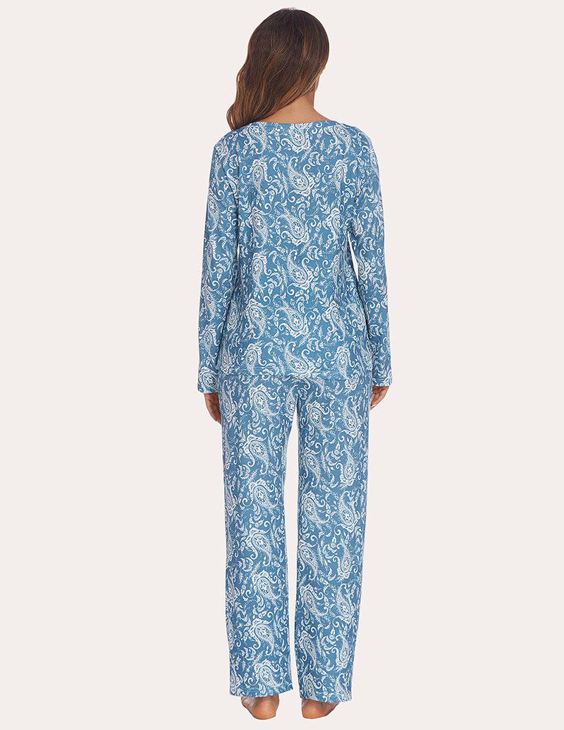 Ekouaer Classic Print Pajama Set