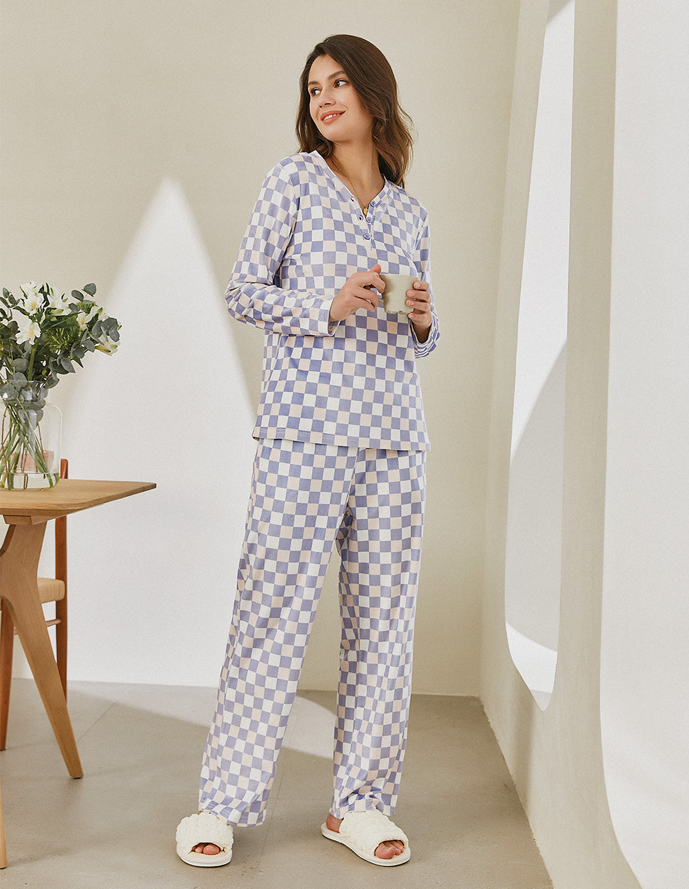 Ekouaer Women's Pajama Set