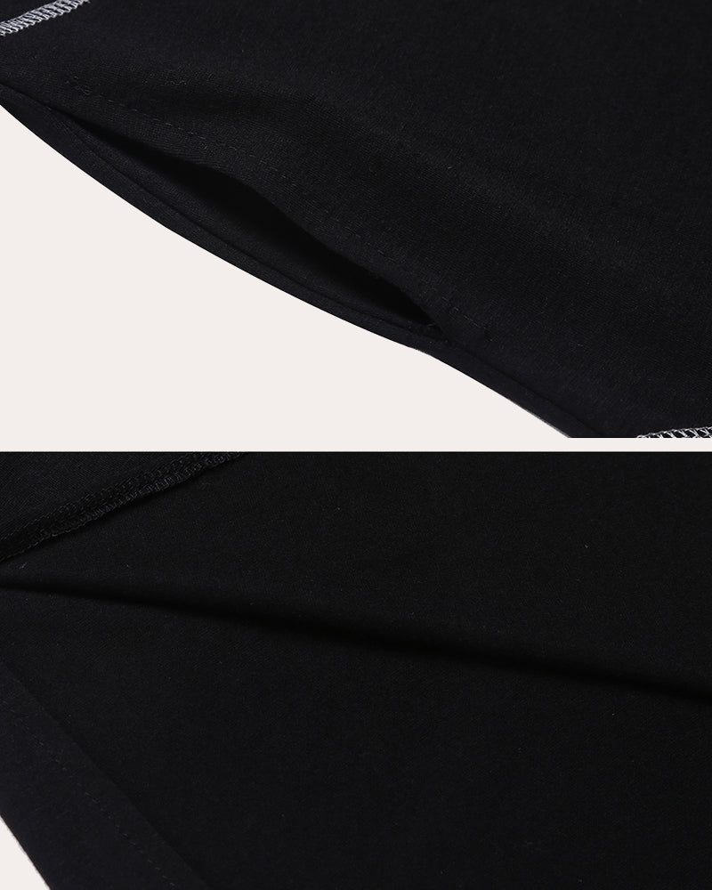 Black soft knit fabric close-up