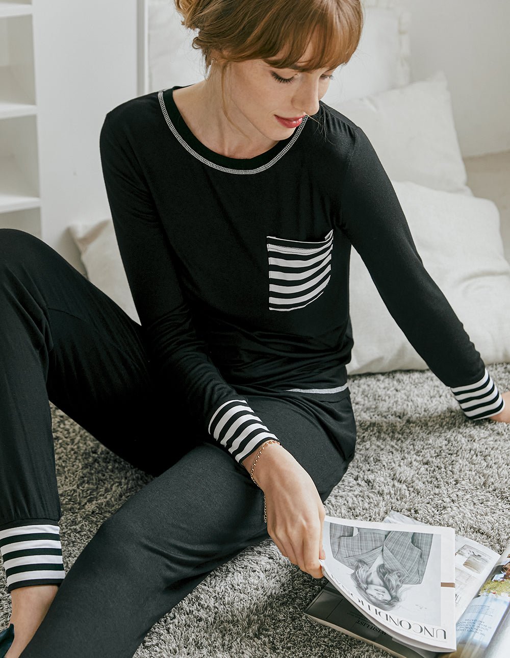 Ekouaer Classic Pajamas Set (US Only)