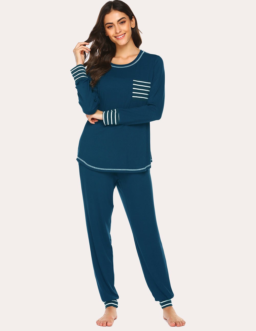 (EU Only)Ekouaer Classic Pajamas Set